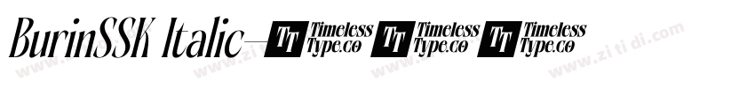 BurinSSK Italic字体转换
